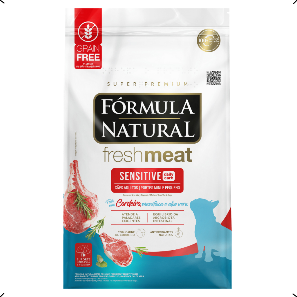 RAÇÃO FORMULA NATURAL FRESH MEAT SENSITIVE ADULTO RAÇA PEQUENA 10KG em Oferta na Shopee