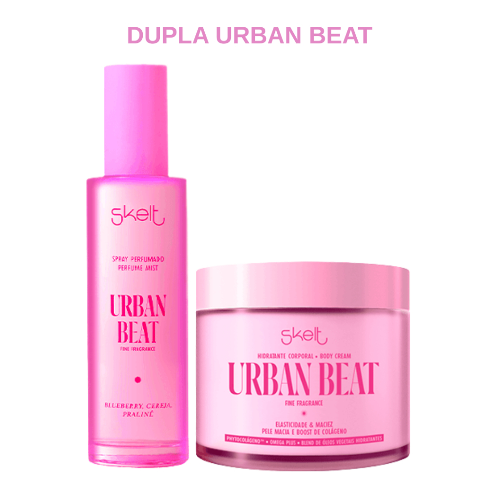 Kit Skelt Urban Beat Hidratante e Perfume Mist em Oferta na Shopee