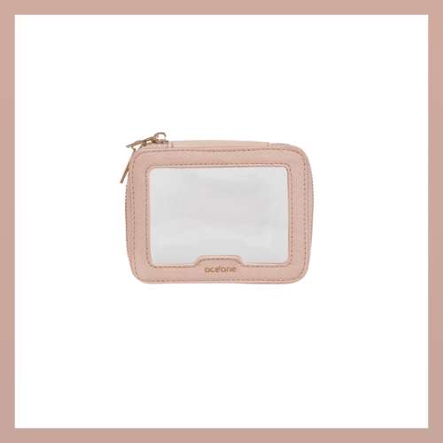 Mini Necessaire Oceane Nude com Transparência - Crystal Case em Oferta na Shopee