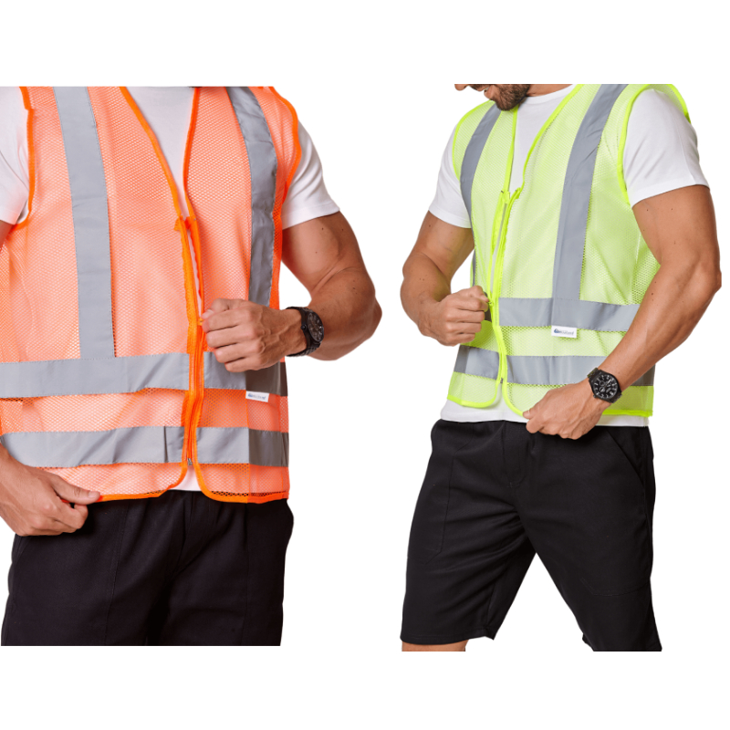 Colete De Segurança Refletivo Telado Faixas Refletivas Sinalização Amarelo Laranja Epi para Full em Oferta na Shopee