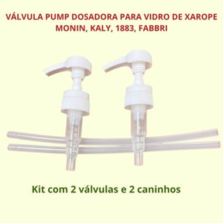 Kit 2 Valvulas Pump bomba dosadora de 5ml Vidro de xarope Soda Italiana de garrafa de vidro Monin em Oferta na Shopee