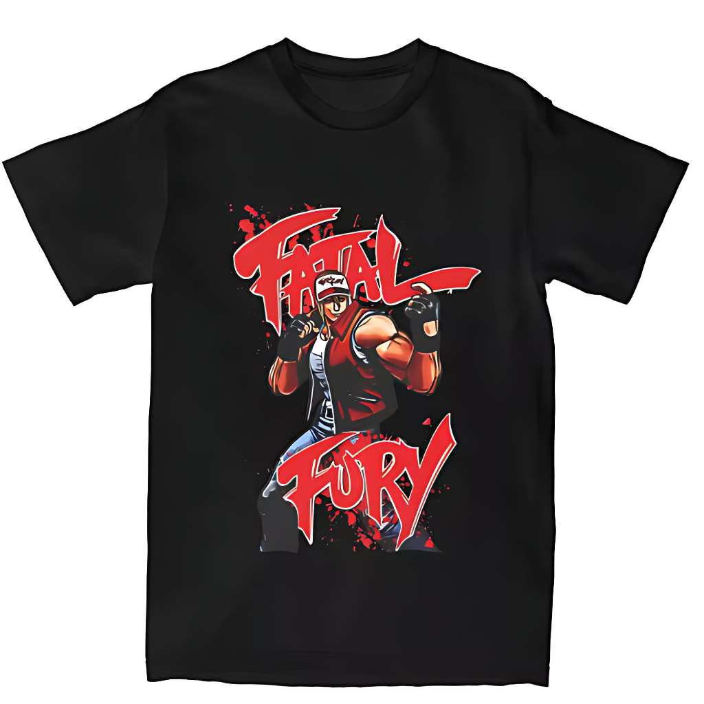 Camiseta Unissex Algodão Estética Fighting Game – Camisa Blusa Inspirada em Fatal fury