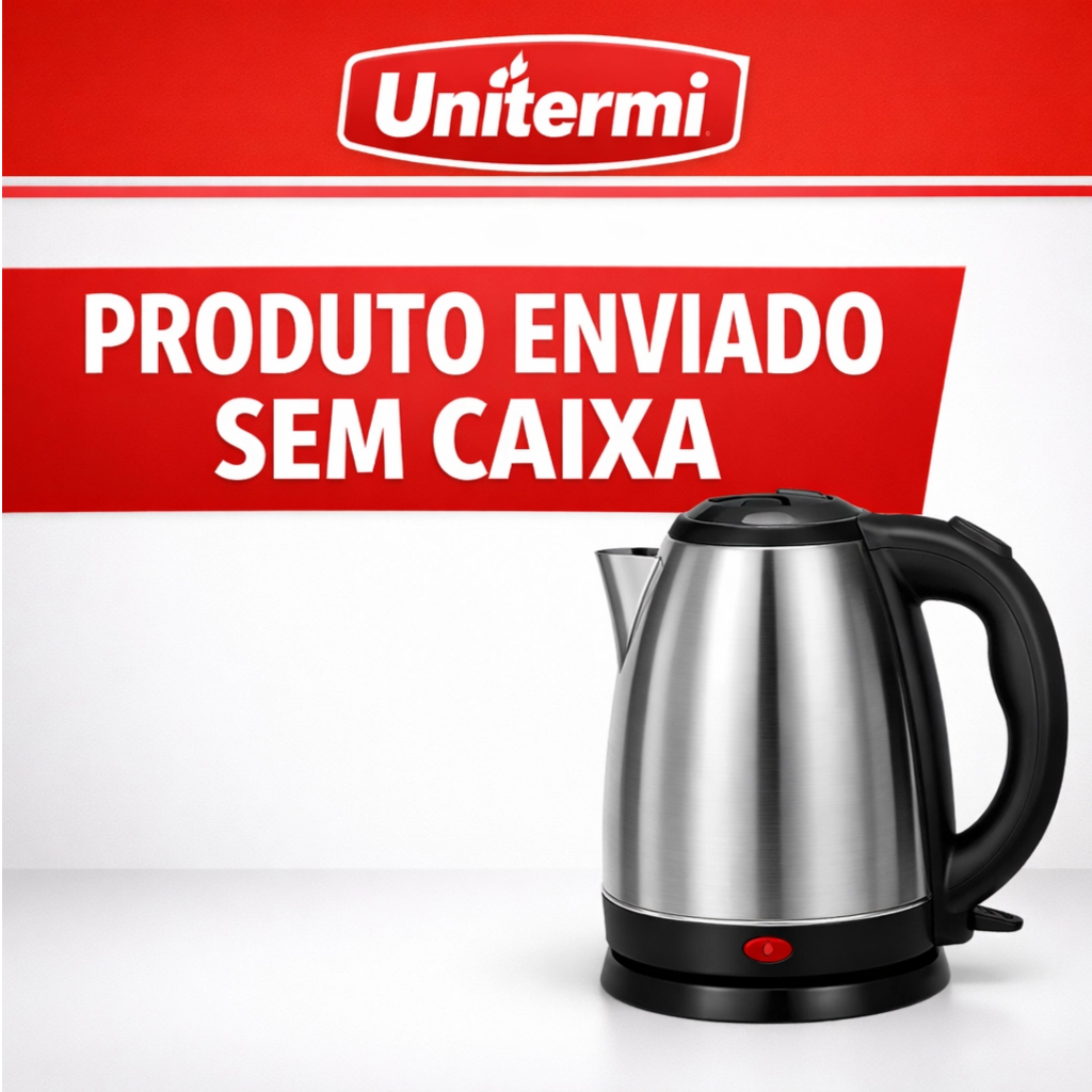 Chaleira Elétrica Atacama 1,8L 127V Unitermi - PRODUTO FORA DA CAIXA *NOVO COM PEQUENAS AVARIAS* em Oferta na Shopee