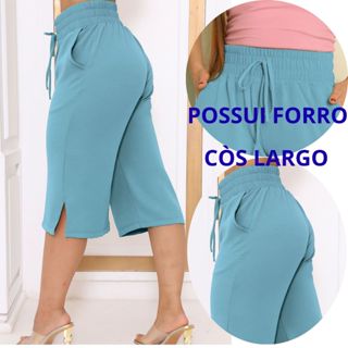 CALÇA PANTACUR FEMININO FORRADA DUNA CINTURA ALTA M G GG em Oferta na Shopee