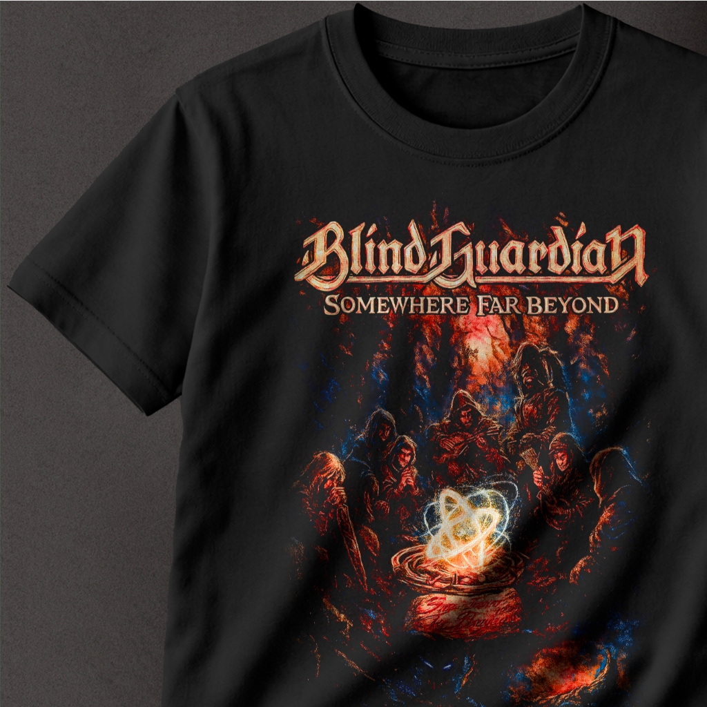 Camiseta Preta Rock Blind Guardian Somewhere Far Beyond 70