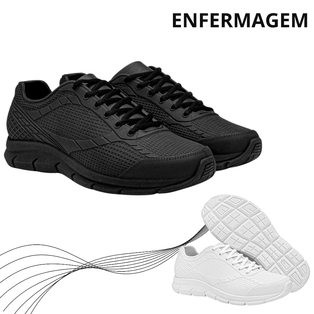 Kit Tênis Feminino Masculino Enfermagem Impermeável Leve — imagem 1
