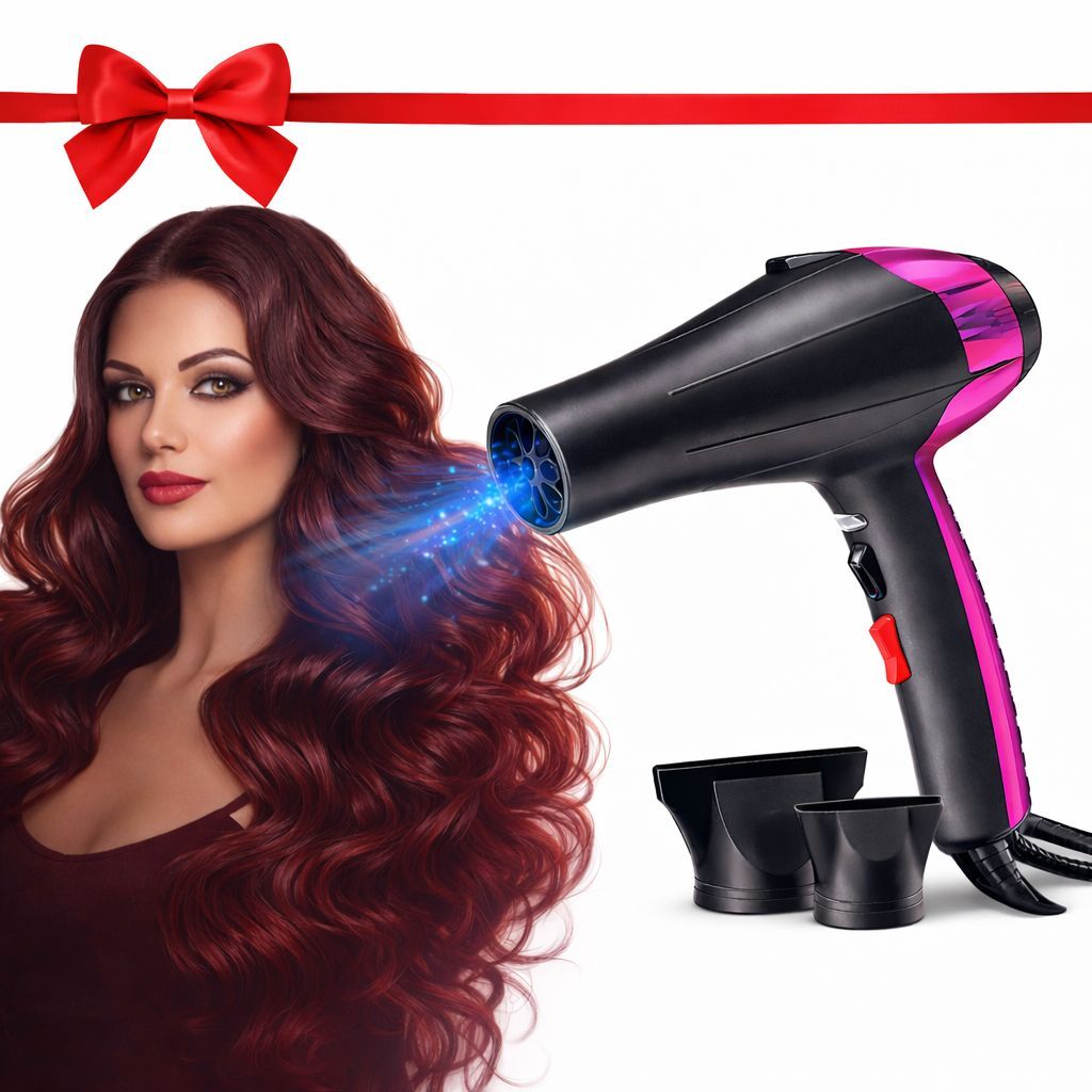 Secador De Cabelo Ion Profissional 8600W Voltagem 110v e 220v PBT-7701 em Oferta na Shopee