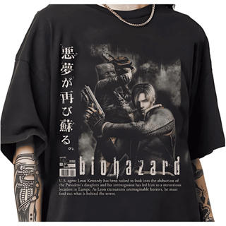 Camiseta Camisa Blusa Algodão Unissex Tema Survival Horror Inspirado em Resident Evil 4 em Oferta na Shopee