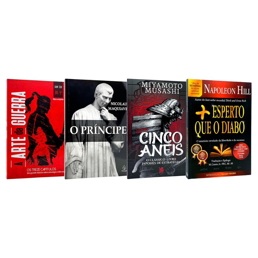A Arte Da Guerra + O Príncipe + O Livro Dos Cinco Anéis + Mais Esperto Que O Diabo