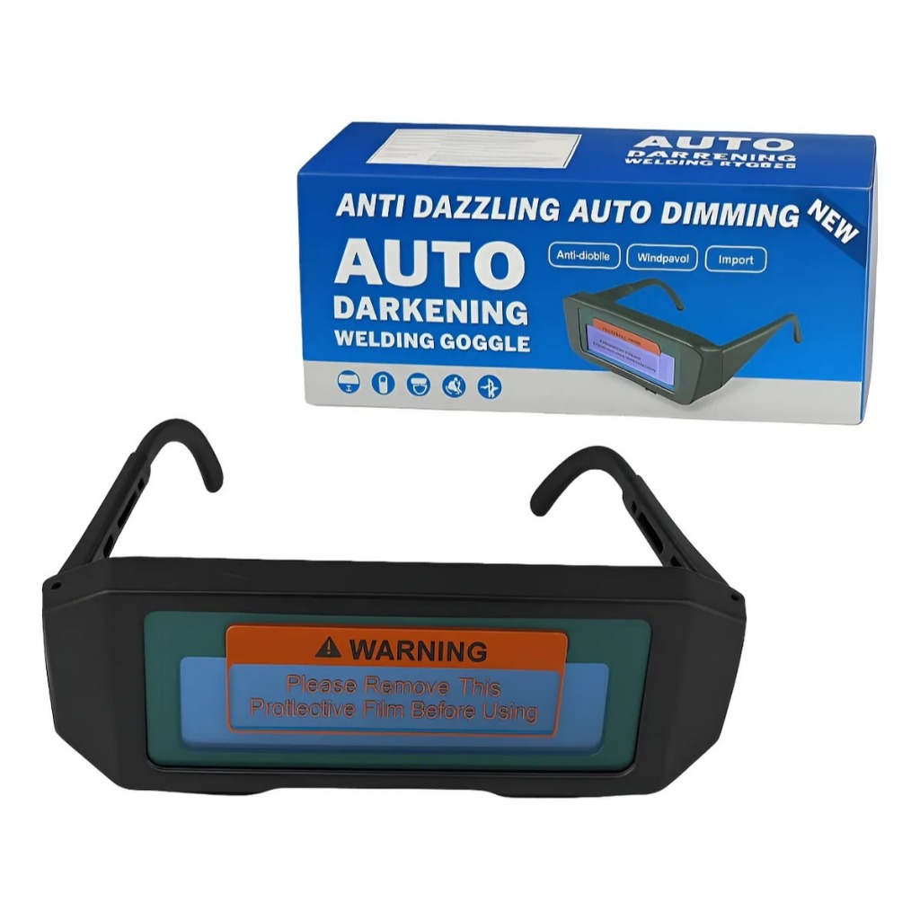 Óculos De Segurança Proteção para Soldar Soldador  Com Escurecimento /  Tipo Máscara em Oferta na Shopee