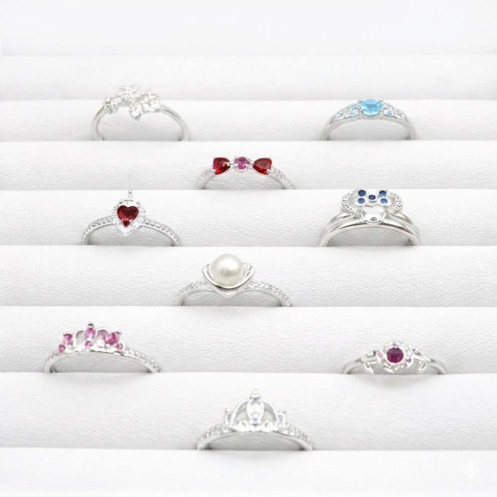 Anel Prata 925 Inspiração Princesas Disney Joia Delicada em Oferta na Shopee