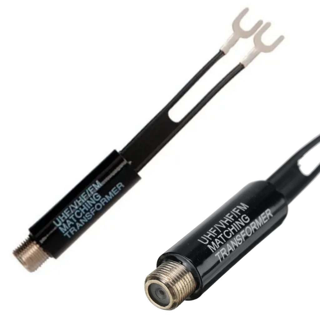 Balun Caneta VHF 75A 300 Ohms Adaptador Antena Dipolo VHF