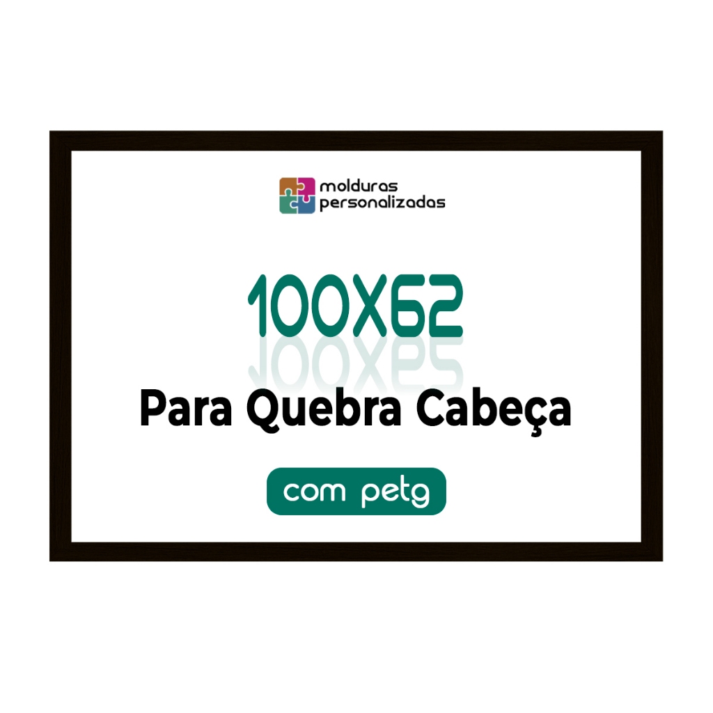 Moldura 100 X 62 Cm Quebra Cabeça Game Office 2000 Pecas Com Proteção PETG