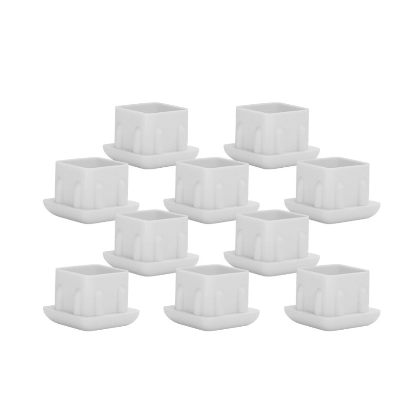 100 Pçs Protetor Ponteira Interna 20x20 Metalon