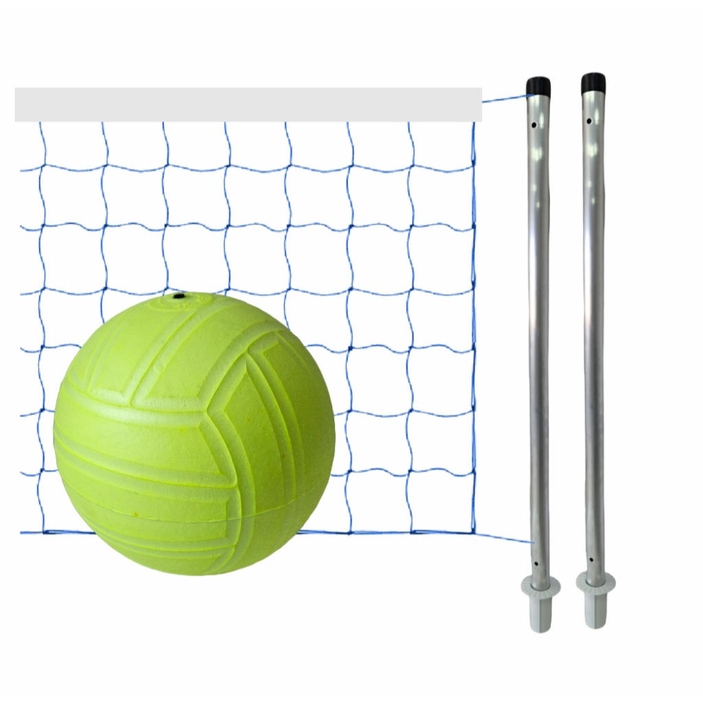 Kit Biribol Vôlei de Piscina - Tubos + Rede 5 M