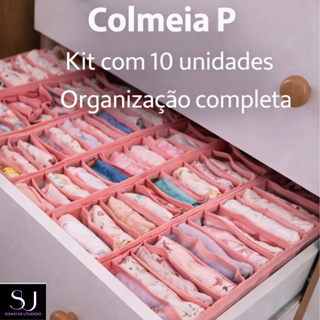 Kit 10 Colmeias Organizador Transparentes Rosa P Gavetas, Closet - SU Sonho da Utilidades em Oferta na Shopee