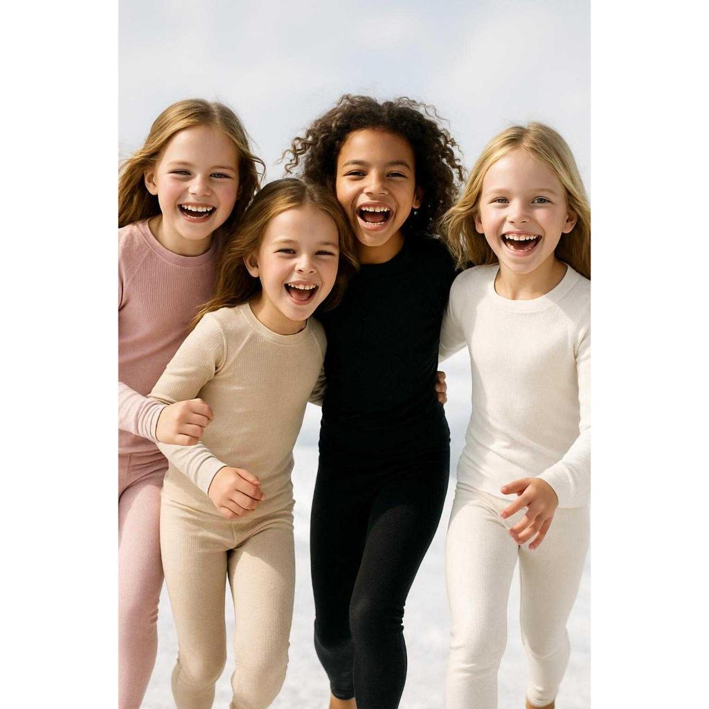 Conjunto Térmico Infantil Menina Forrado Flanelado para o Frio Inverno 1 ao 14 em Oferta na Shopee