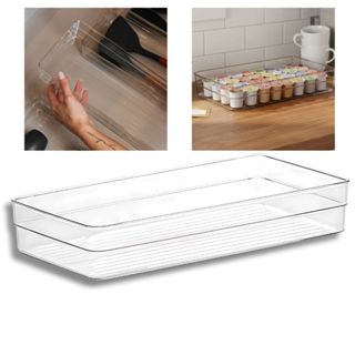 Organizador de Acrílico Multiuso de Gavetas e Armário Geladeira Cozinha 30x15x5cm em Oferta na Shopee