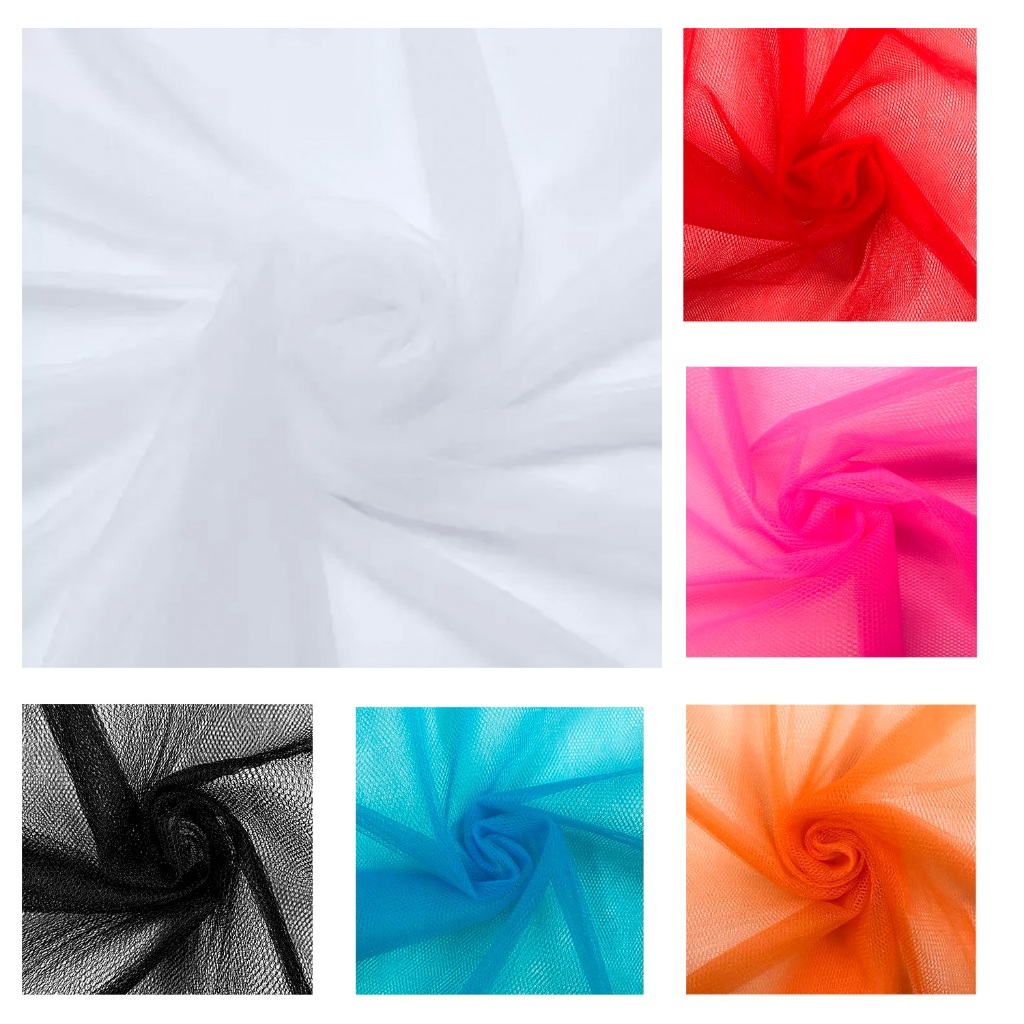 Tecido Tule Liso Delfim Tradicional 100% Poliester 1,20 Metros Largura Fantasias Decorações Cores em Oferta na Shopee