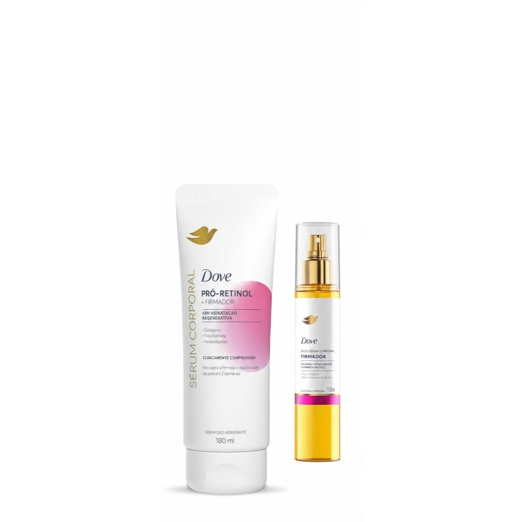 Kit Dove Sérum Corporal Pró - Retinol Firmador 180ml + Óleo Sérum Corporal Deo Firmador Spray 150ml