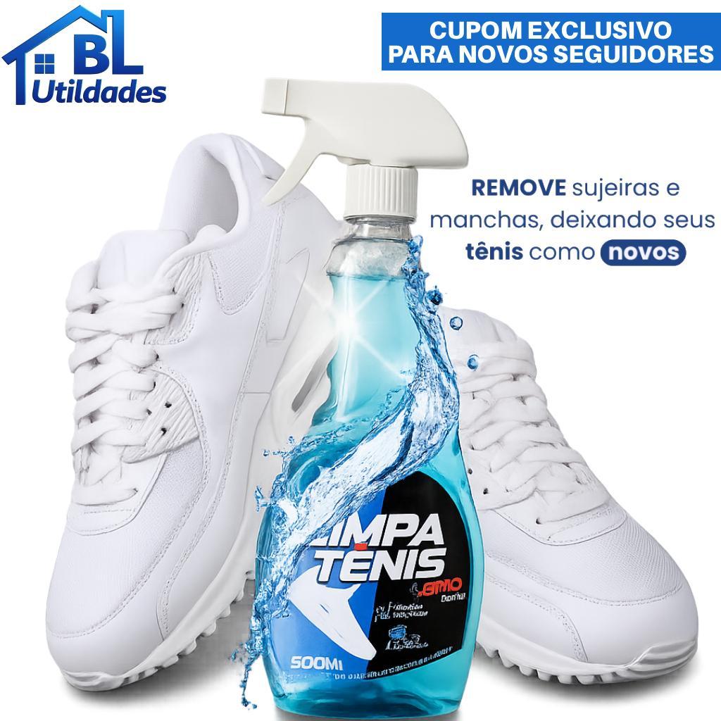 Limpa Tênis Premium Spray 500ml Remove com facilidade Manchas, Amarelado, Odores e Encardidos em Oferta na Shopee