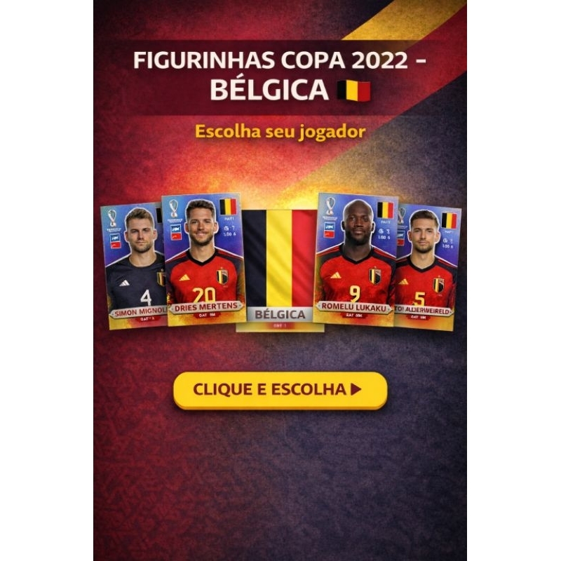 FIGURINHAS COPA 2022 BÉLGICA