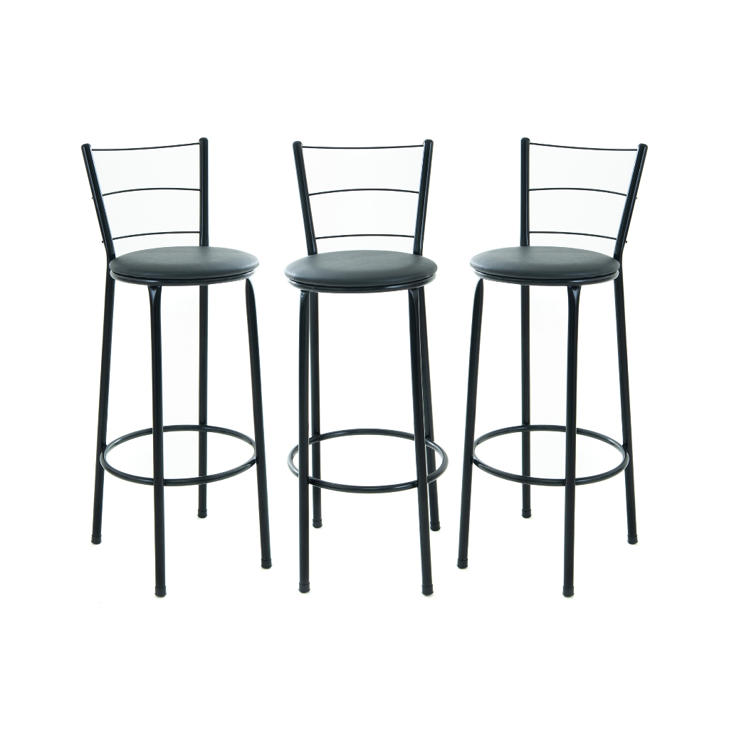 3 Banquetas Altas Banco Americano Cozinha Premium Area Gourmet