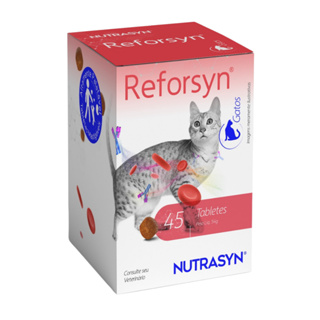 Suplemento Vitamínico Reforsyn Para Imunidade E Recuperação de Gatos Nutrasyn em Oferta na Shopee