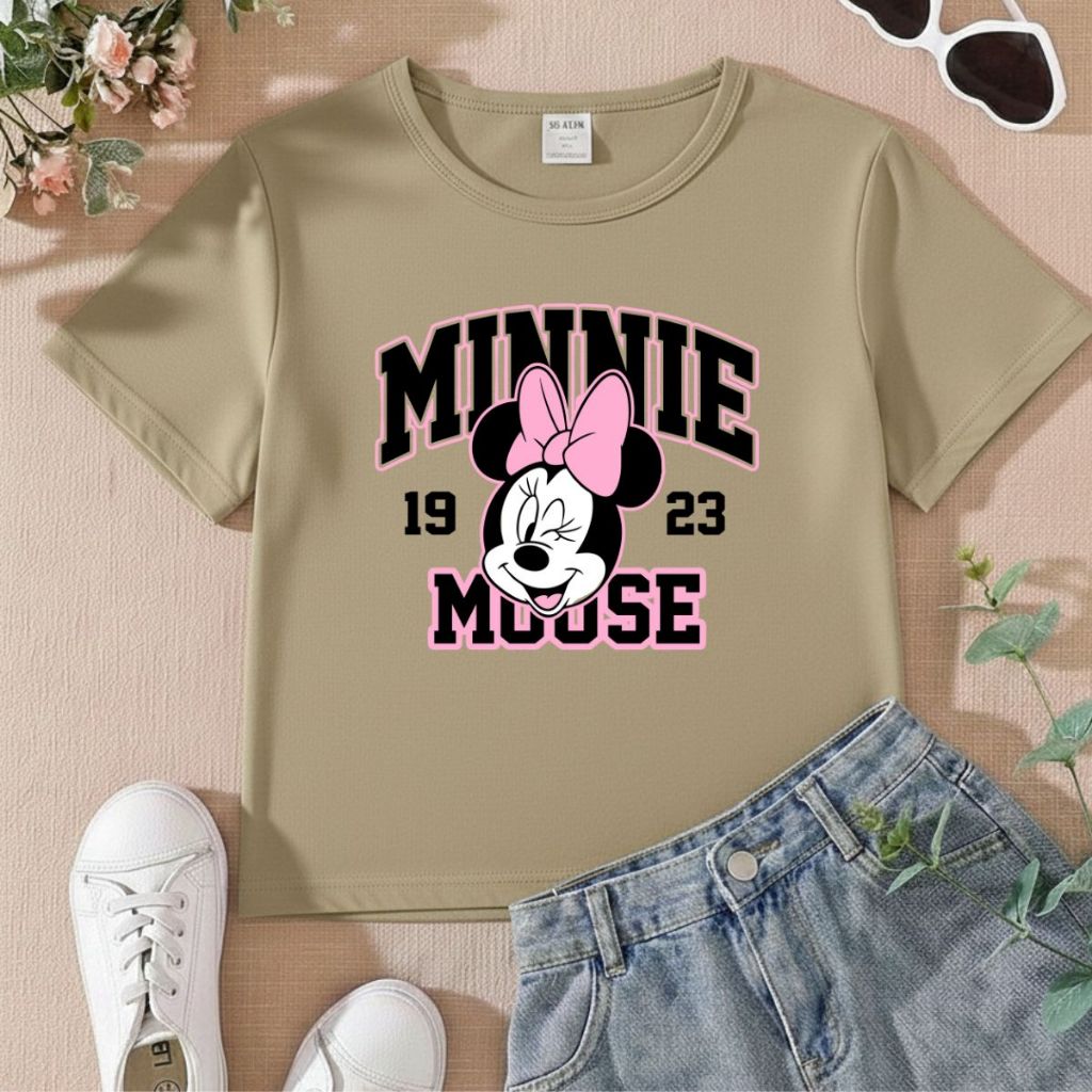 Camiseta Feminina Infantil Minni Personagem Envio Imediato em Oferta na Shopee