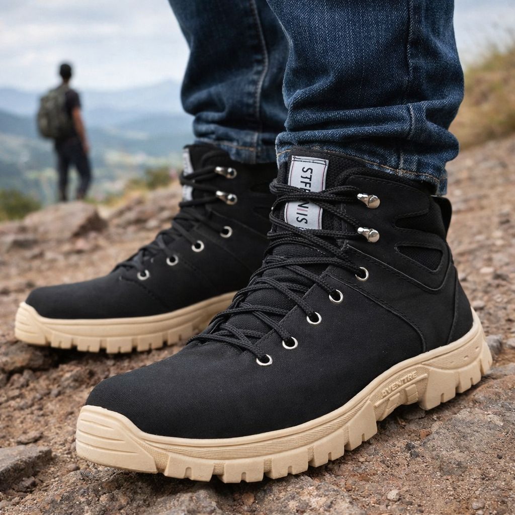 Bota Stefanini Masculina Estilo Adventure Uso Diário Conforto Inedito