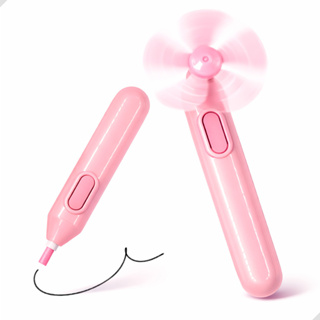 Kit Borracha Elétrica com Mini Ventiladorzinho e 12 Refil Colorido Escolar NÃO ACOMPANHA PILHA em Oferta na Shopee