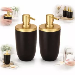 Kit 2 Porta Sabonete Liquido Luxo para Lavabo