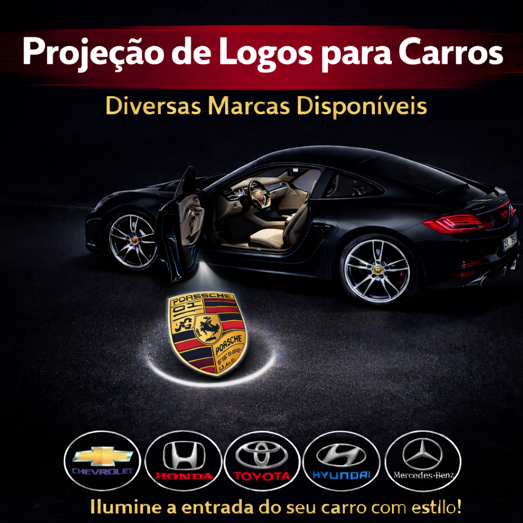1 par Lâmpada LED Sem Fio Para Carro/Projetor De Luz Laser Bem-Vindo com Marca de Carro Universal Decorativo LULU em Oferta na Shopee