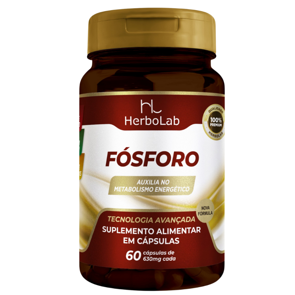 Fósforo Herbolab 700mg 60 Cápsulas Metabolismo Energético em Oferta na Shopee
