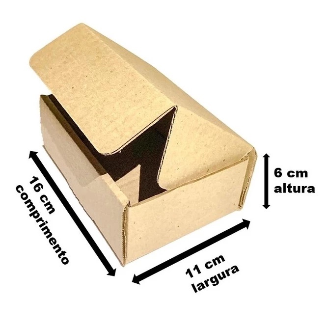Caixa De Papelão 16x11x6  Ideal para Envio ecommerce PAC Sedex Pequenos envio