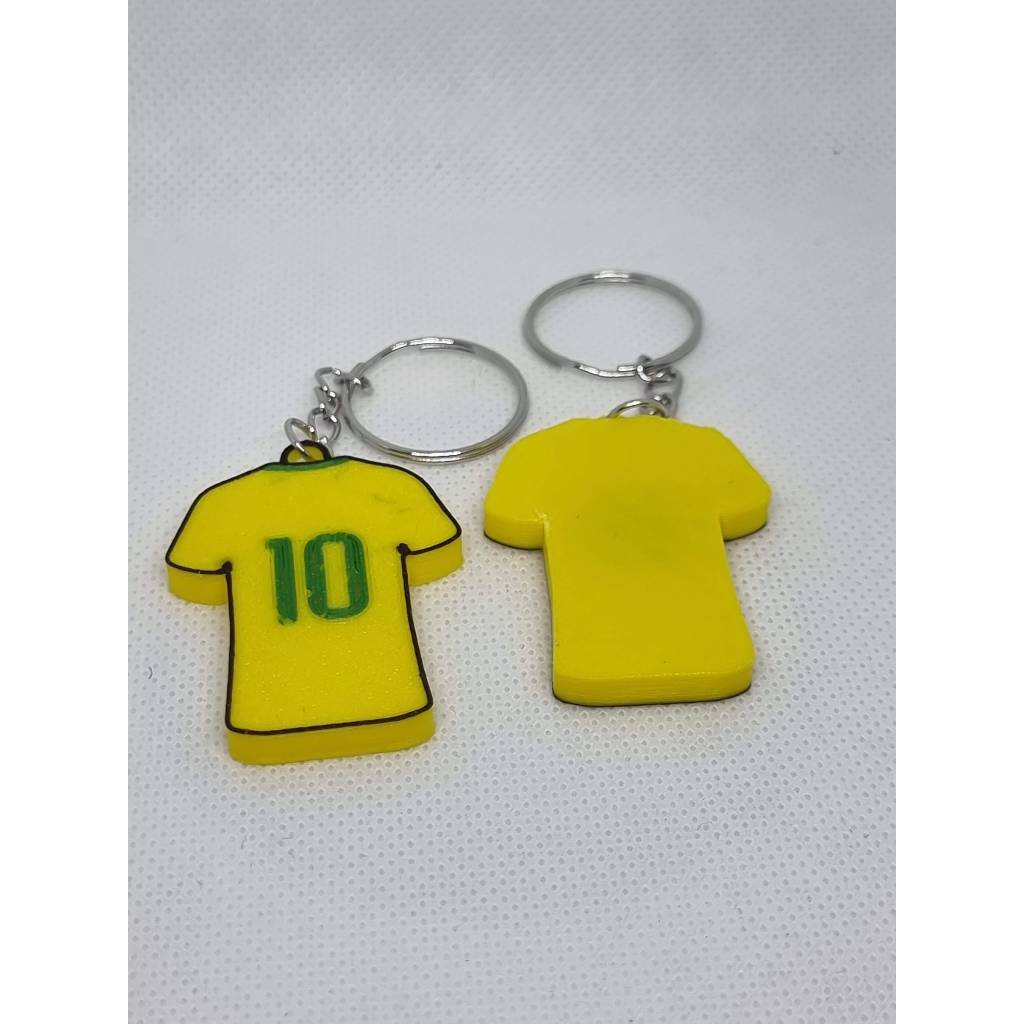 Chaveiro Brasil Camisa 10 de Futebol Copa do Mundo