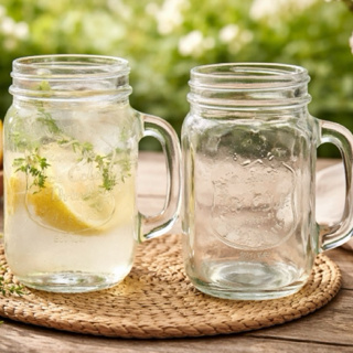 Caneca Jarra 500ml Retrô Vintage Vidro Com Alça - Sem Tampa em Oferta na Shopee