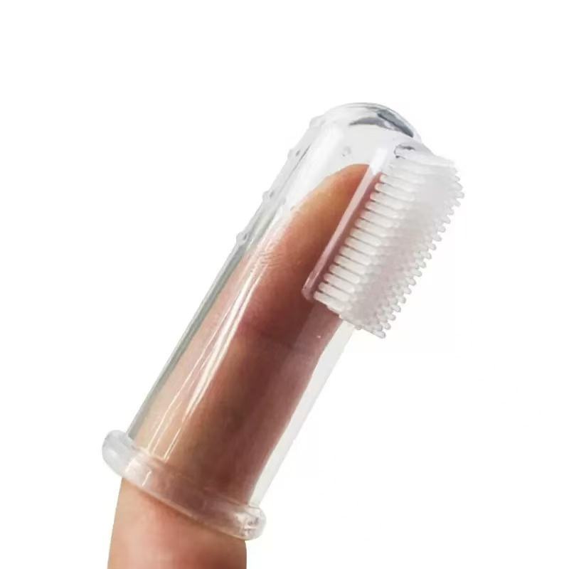 Kit 2 Escovas de Dente de Silicone Massageadora de Dedo Infantil – Higiene Bucal e Gengiva Macia