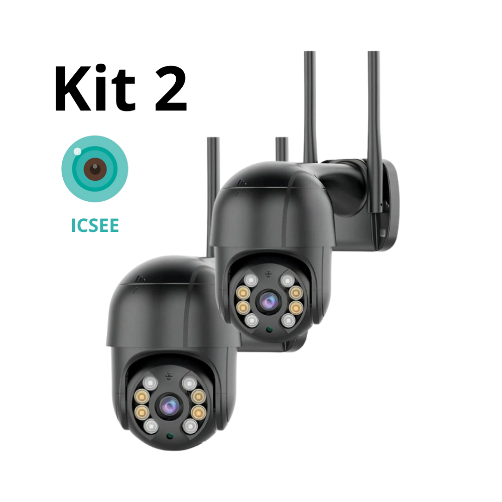 Câmera A8 Ip Segurança Externa Icsee A Prova D'água Wifi Smart Sensor de Movimento Infravermelho em Oferta na Shopee