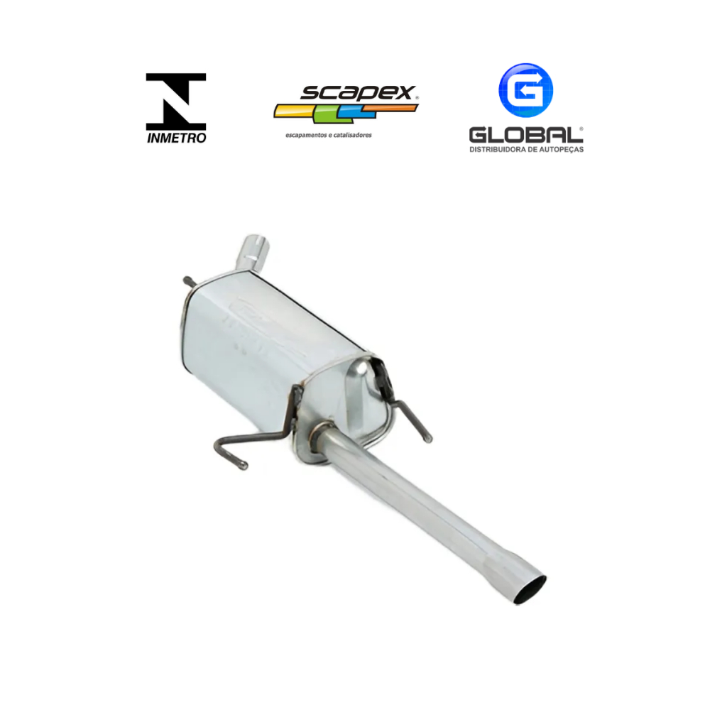 Escapamento Silencioso Traseiro do Corsa Max Sedan 1.8 8v 2002... Scapex Original C/ Selo INMETRO em Oferta na Shopee