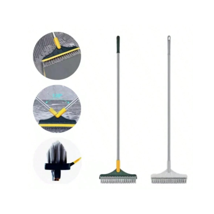 Vassoura Rodo 3 Em 1 Limpeza Inteligente Para Pisos e Janelas com 3 Lados em Oferta na Shopee