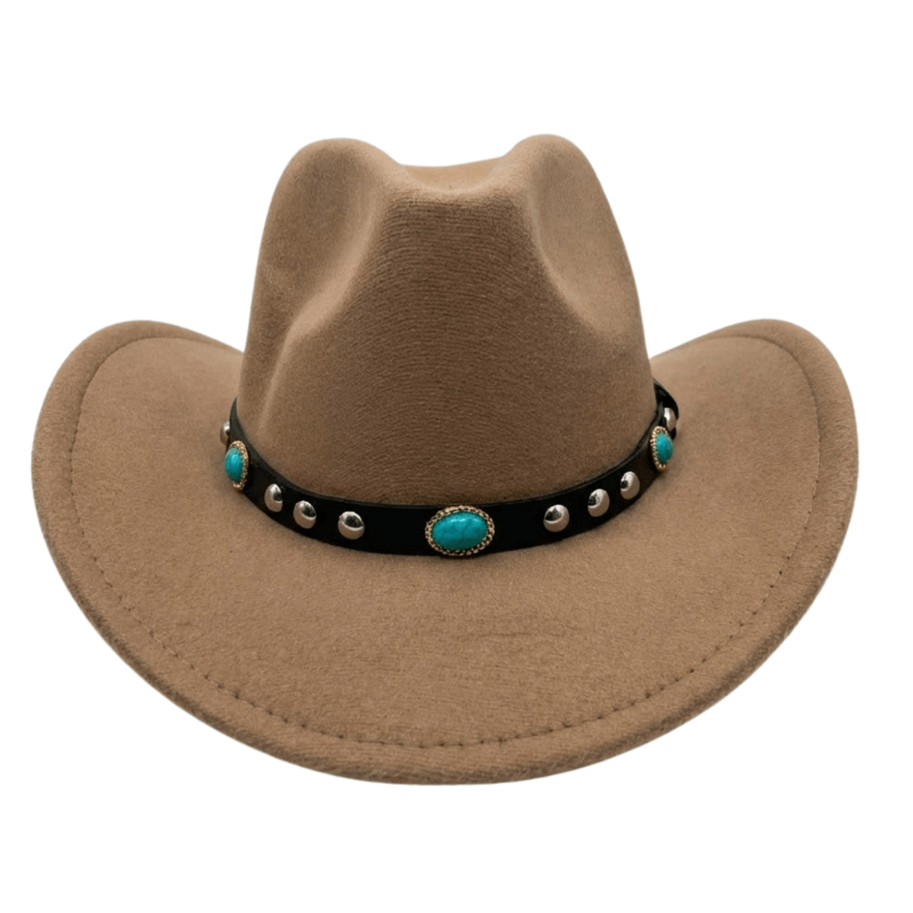 Chapéu Country feminino Premium Sertanejo Rodeio Feltro Chapeu Country Cowgirl Cowboy