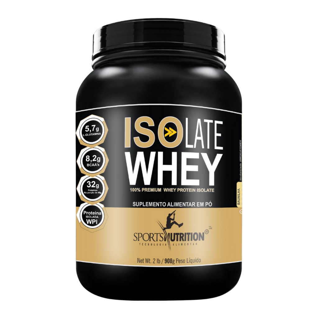 Isolate Whey Protein Isolada - Sabor: Baunilha - 908g - Sports Nutrition