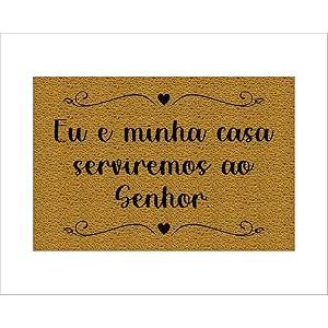 Imagem Tapete de Entrada Porta Antiderrapante Tamanhos Diversos - Versículo - Evangélico - Oração