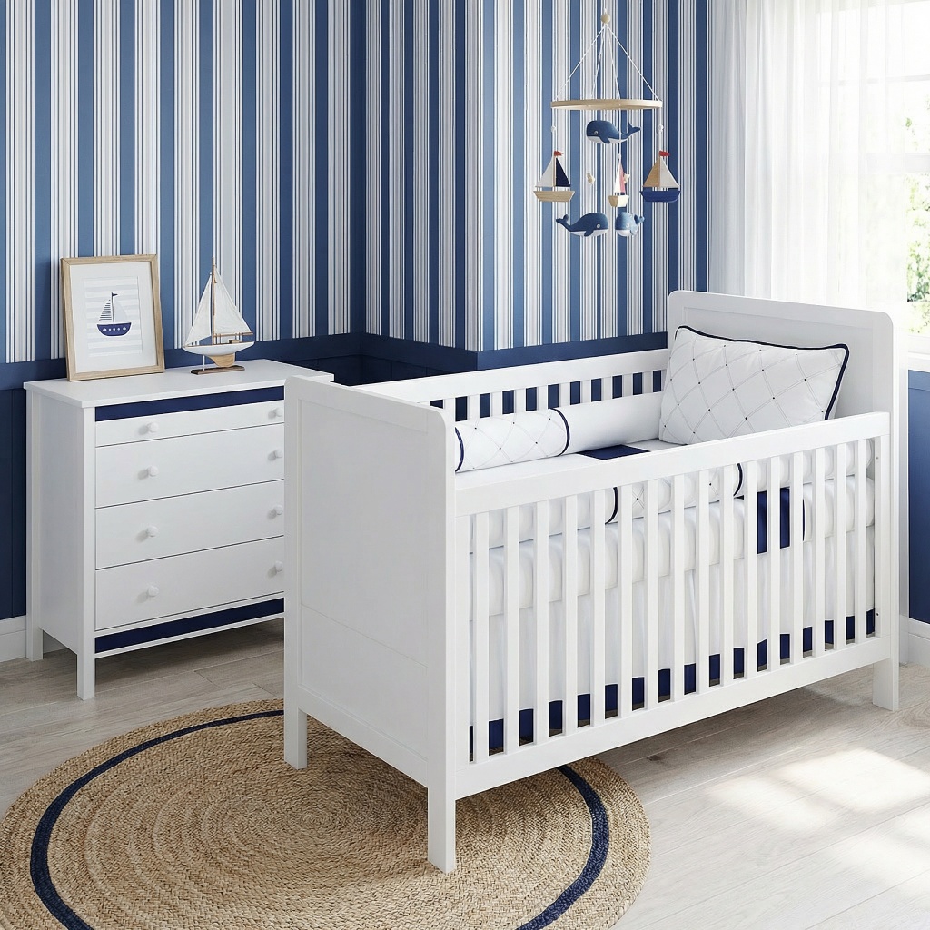 Kit Berço Americano Menina Menino  Veneza Bordado Algodão Com lençol de Elástico Mosquiteiro