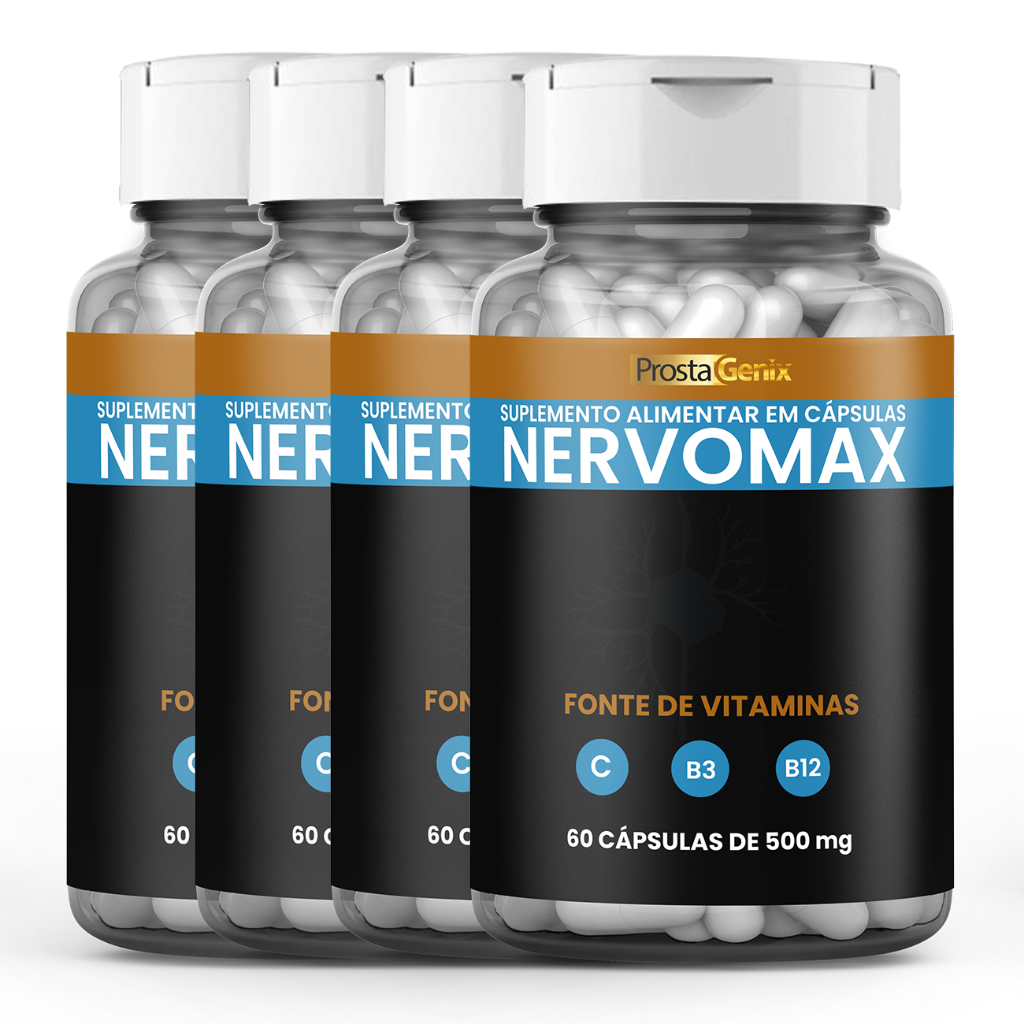 4 Nervomax Premium 60 Cápsulas | Original Promoção