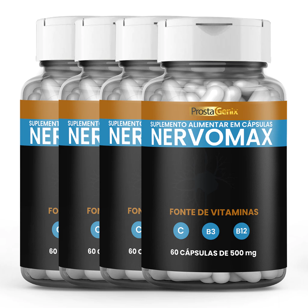 4 Nervomax Premium 60 Cápsulas | Original Promoção