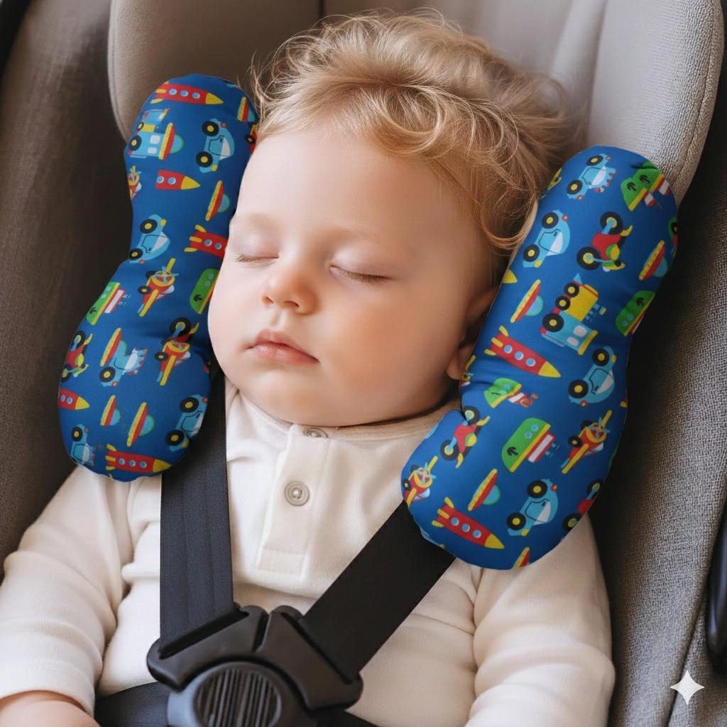 Almofada Para Pescoço Com Apoio de Cabeça para Bebe Acessório de Cadeirinha e Bebê Conforto Passeio