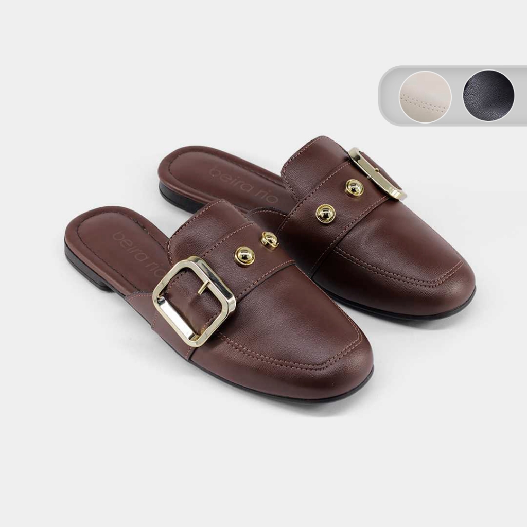 Mule Feminino Beira Rio Det Fivela 4323111 em Oferta na Shopee