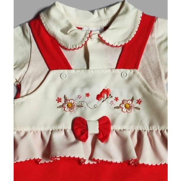 Macacão Bebe Menina Curto Romper Verão Malha De Algodão Collor 4 & 6 Meses (G) — imagem 2 de 2